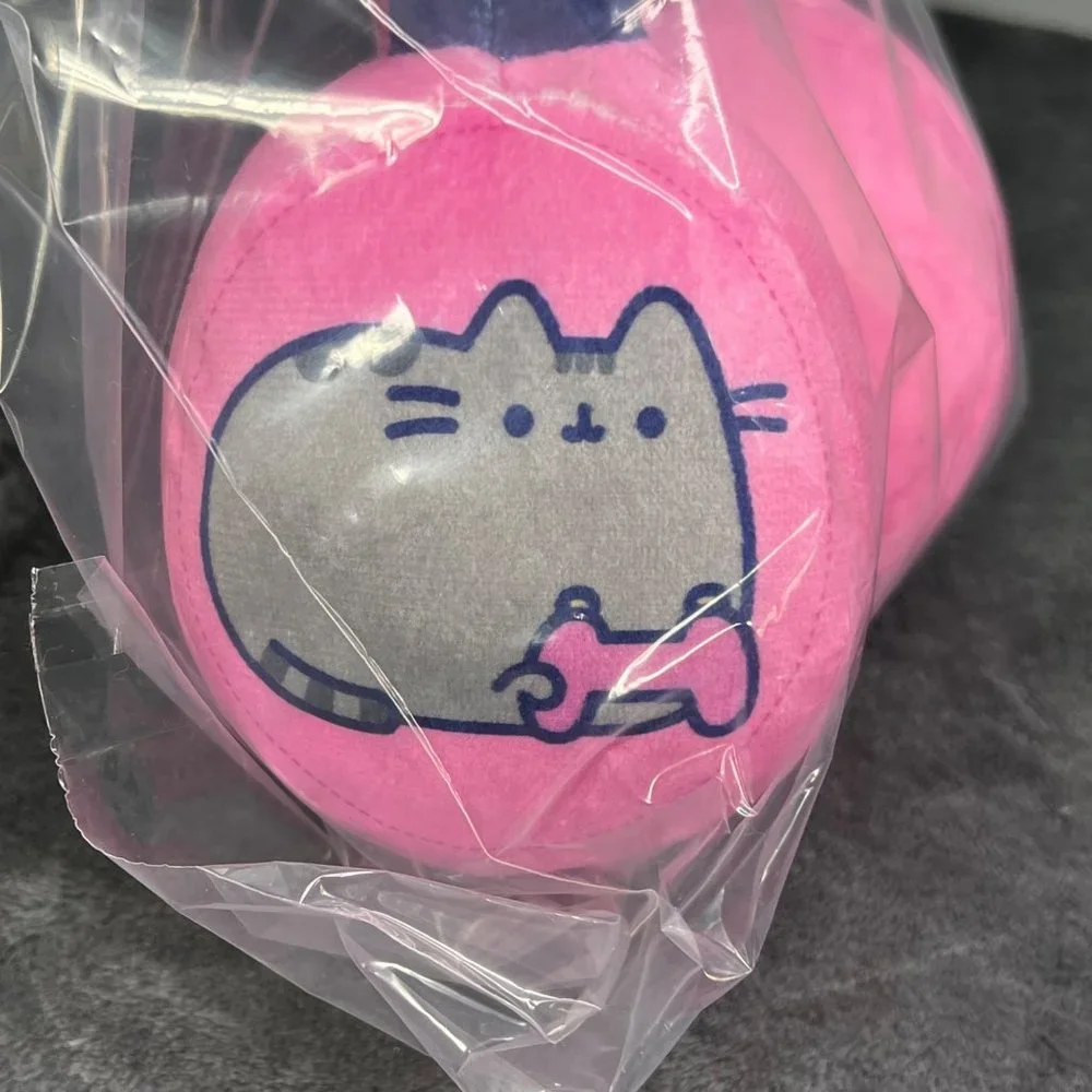 Pusheen Plush Headset Pet Toy Cat Graphic Puff Ball Microphone NIP Box Exclusive